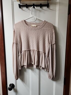 Altar'd State Ruffle Babydoll Top